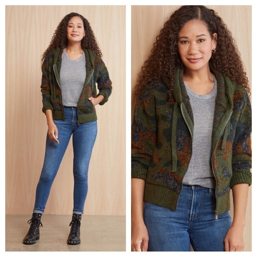 RD Style Camo Zip Up Hoodie Pullover size XS - Picture 3 of 15